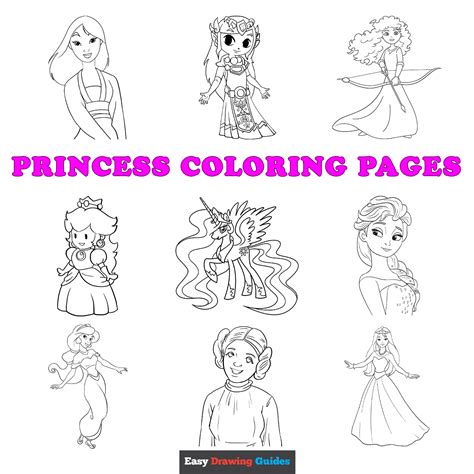 Pictures Of Princess To Color