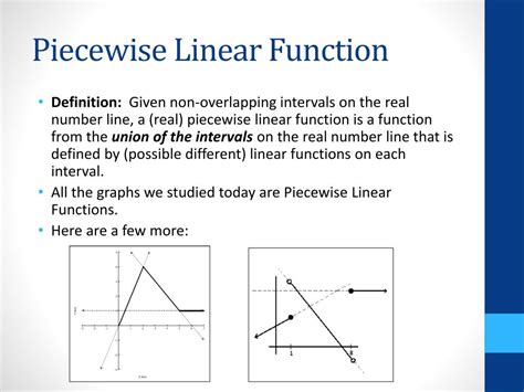 Piecewise Linear Function