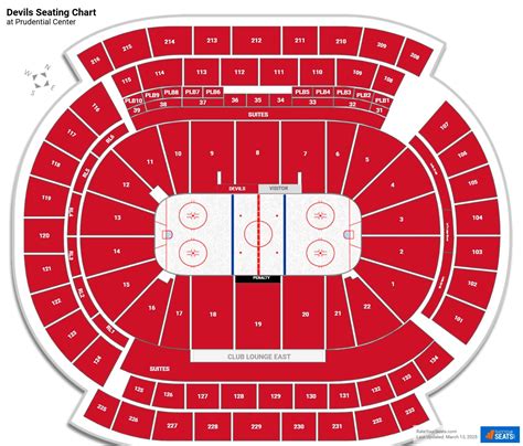 Pier Club Prudential Center Seating Chart
