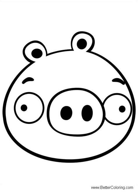 Pig Angry Birds Coloring Pages