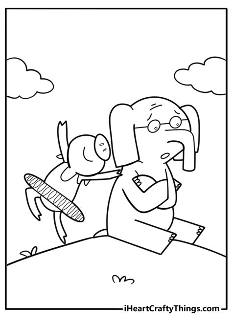 Piggie And Gerald Coloring Pages