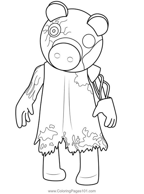 Piggy Coloring Pages - Etsy