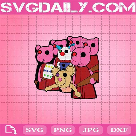 Piggy Roblox Svg, Roblox Game Svg, Roblox Characters Svg, Piggy 