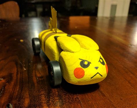 Pikachu Pinewood Derby Car Template