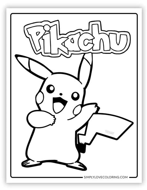 Pikachu Color Page