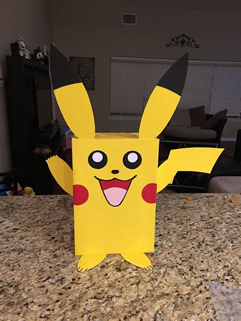Pikachu Valentine Box Template