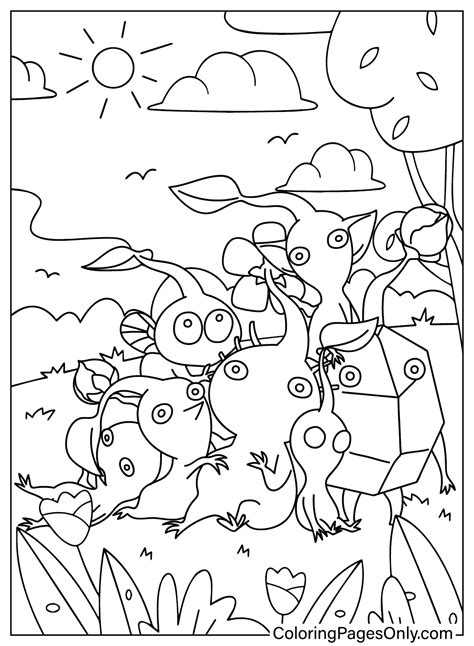 Pikmin Coloring Pages