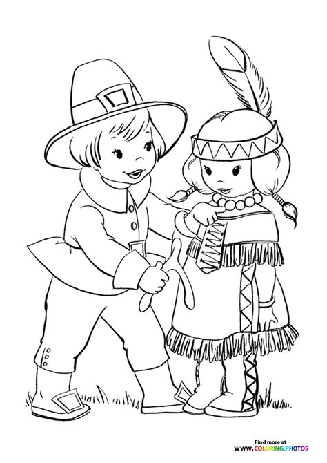 Pilgrims Coloring Pages