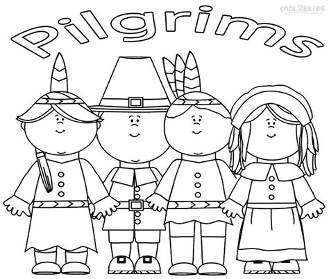 Pilgrims Coloring Pages Printable