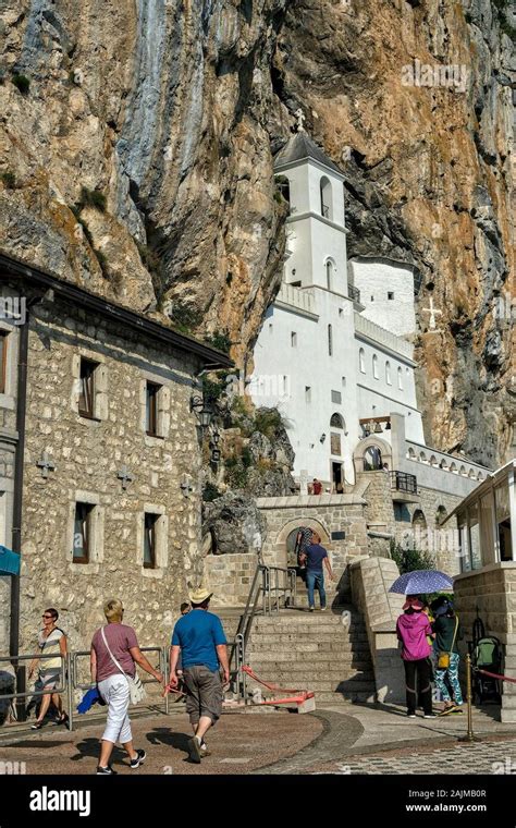 Pilgrims at Ostrog Monastery