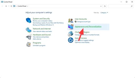 Pilih Appearance And Personalization