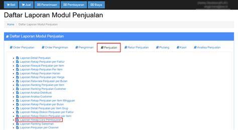 Pilih Modul Laporan