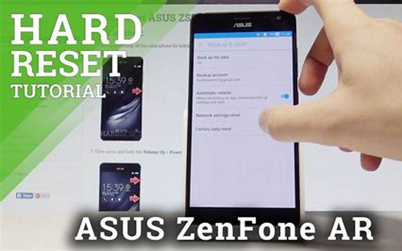 Pilihan Wipe Data/Factory Reset Asus Zenfone 4 Selfie