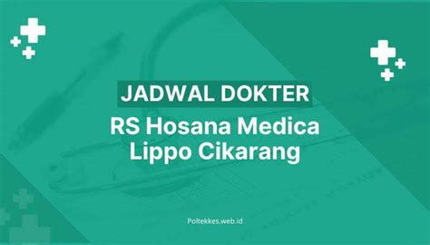 Pilihan Poliklinik Lain Selain THT yang Tersedia di Hosana Lippo Cikarang