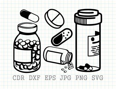 Revamp Your Medication Management with Our Stylish Pill Bottle SVGs!