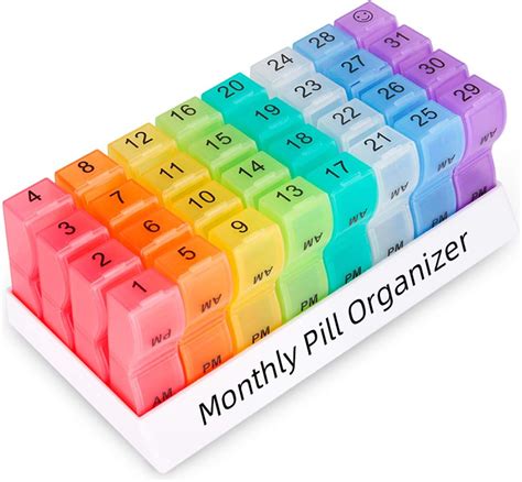 Effortlessly Stay on Top of Medication Management with Our Monthly Pill Organizer