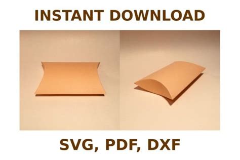 Download Pillow Box Templates - SVG Cut File,... Cricut SVG Free PSD Mockups