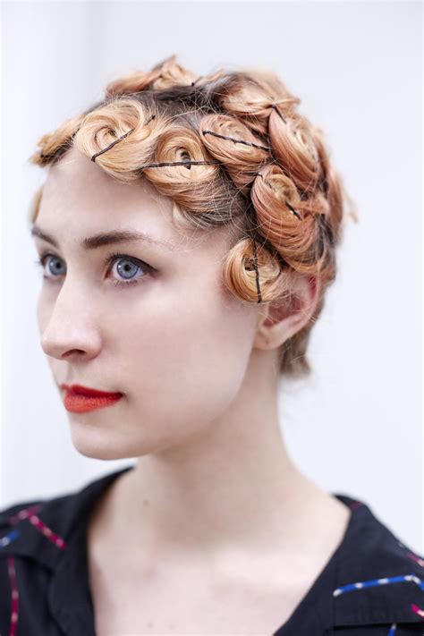 Pin Curl Hairstyle