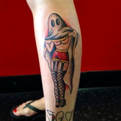 Pin Up Ghost Tattoo