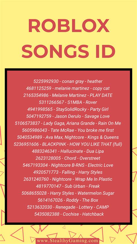 Pin on Roblox songs