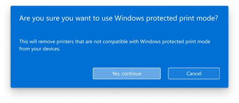 Pin-protected printing on Windows 10