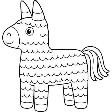 Pinata Coloring Page