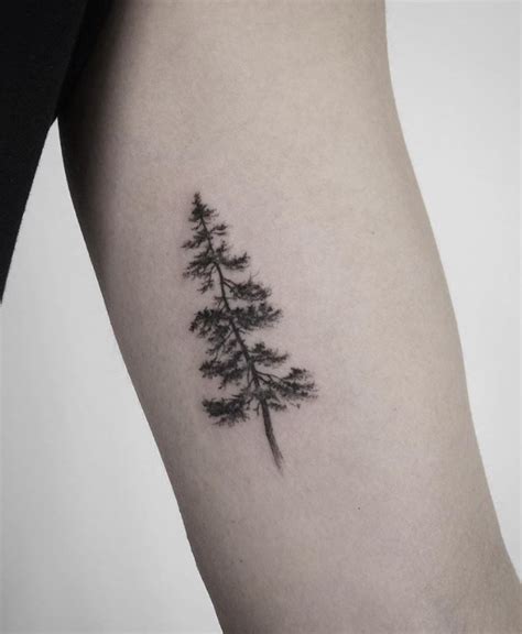 Pine Tree - Small Maine Tattoo Ideas