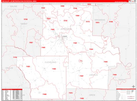 Pine Bluff Map Print Pine Bluff Map Poster Wall Art Ar City Etsy