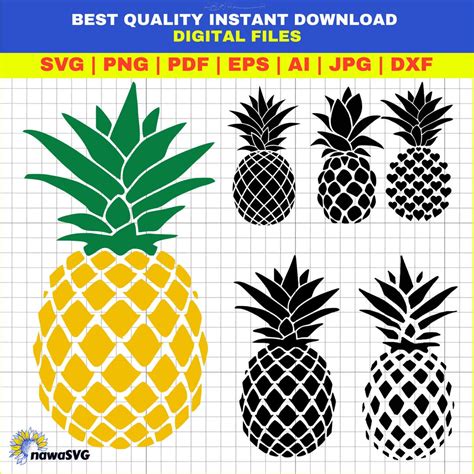 Download Pineapple for Cricut Machine