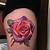 Pink And Purple Rose Tattoo