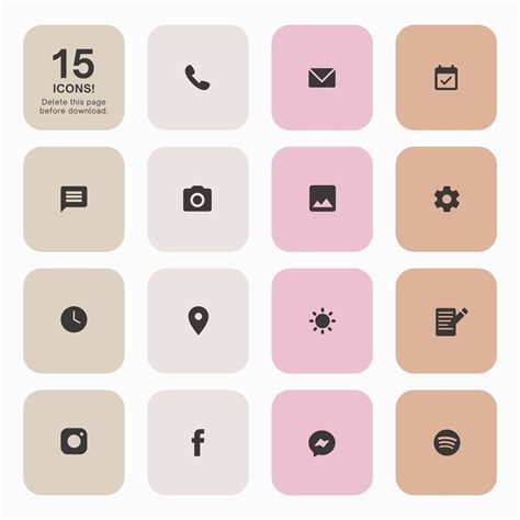 Pink App Icon Design Aesthetic