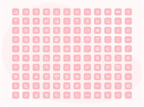 Pink App Icon Design Aesthetic Examples