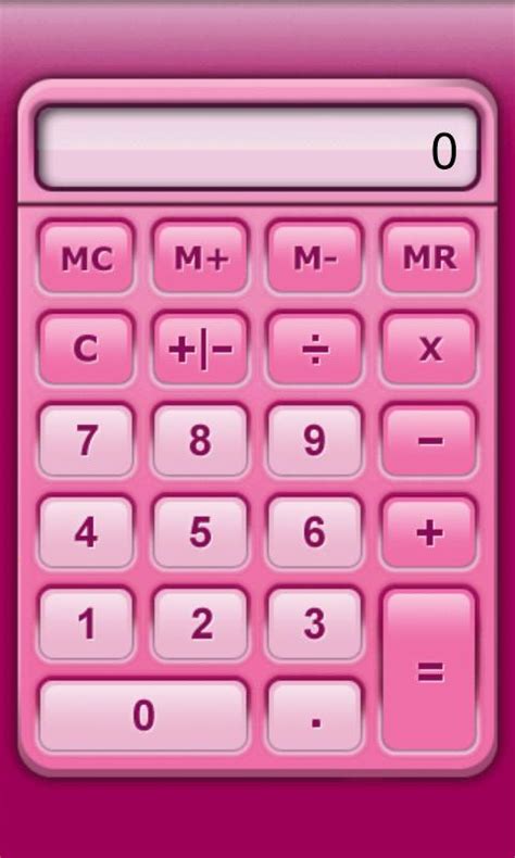 Pink Calculator Icon