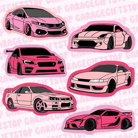 Pink Car Stickers