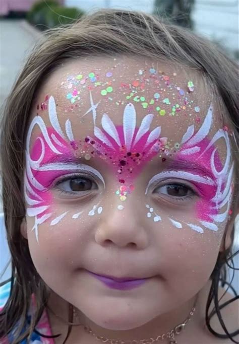 Pink Face Painting