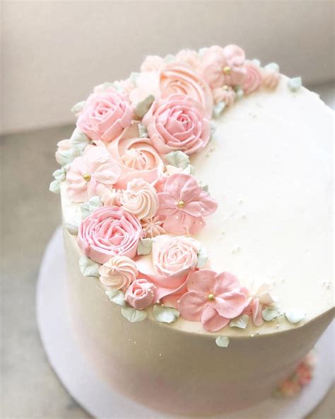 Pink Flower Cakes