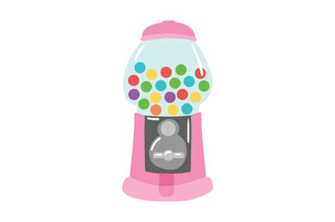 Download Pink Gumball Machine SVG File - SVG Design Creativefabrica DXF Files
