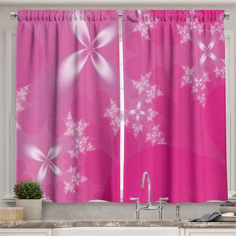 Pink Kitchen Curtain