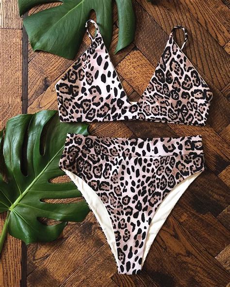 Get Ready to Roar with the Pink Leopard Print Bikini