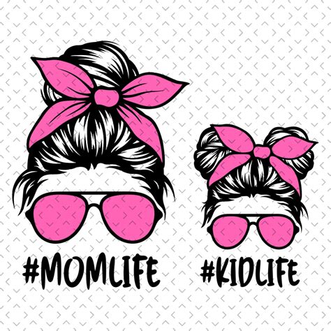 Download Pink Mom Life Kid Life Svg, Mom... Commercial Use For Crafts