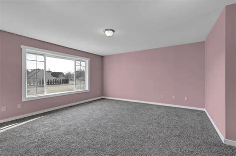 Pink Paint With Grey Carpet