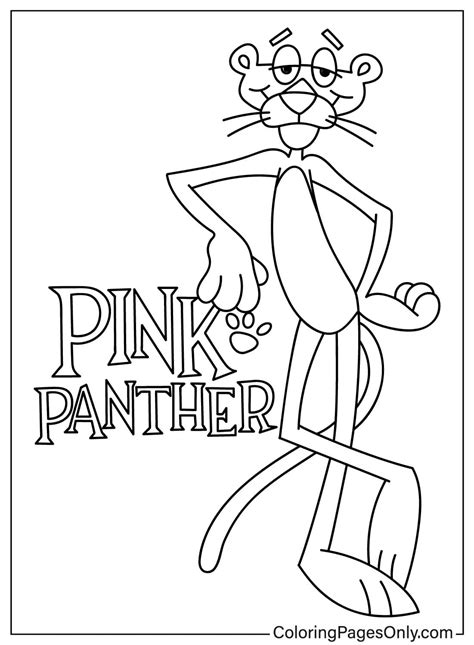 Pink Panther Coloring Page