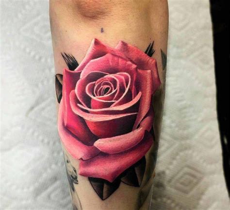 Pink Rose Tattoo