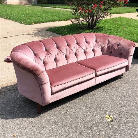 Pink Tufted Sofa