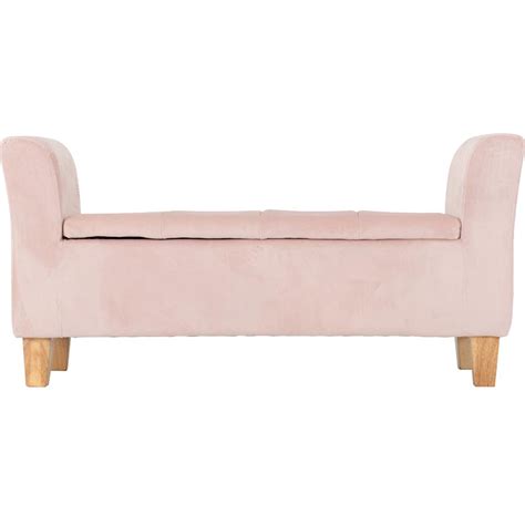 Pink Velvet Bench