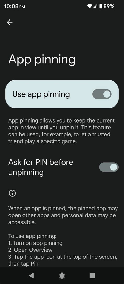 Pinning conversations on Android works a bit differently