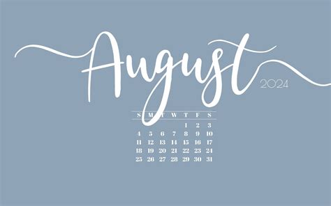 Pinterest August Calendar 2024 For Desktop