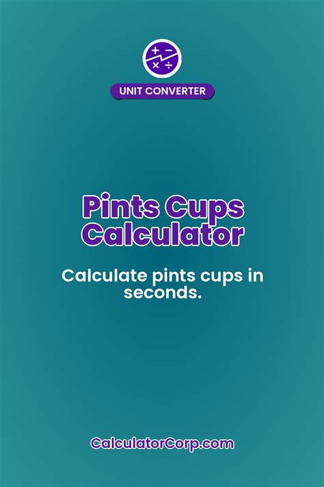 Pints To Cups Calculator: Effortlessly Convert Fluid Measurements with Ease