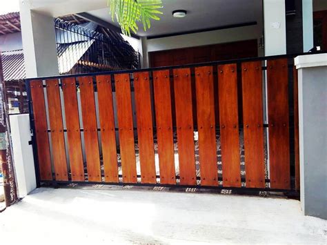 Pintu Pagar Besi Minimalis - 33+ Model Pintu Pagar Kayu Minimalis, Info