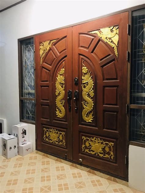 Model Pintu Utama Rumah Mewah Jati Klasik Antik Model Pintu Minimalis